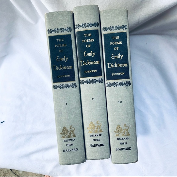 Vintage Other - Vintage > Emily Dickinson 3 Volume Set Belknap Press Harvard Books 1979